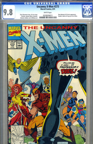 Uncanny X-Men #273 CGC graded 9.8 - HIGHEST GRADED - SOLD!