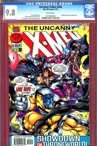 Uncanny X-Men #344 CGC graded 9.8 Deathbird and Phalanx appearance - SOLD!