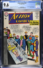 Action Comics #318 CGC graded 9.6 Luthor and Brainiac cover - "death" of Lex Luthor