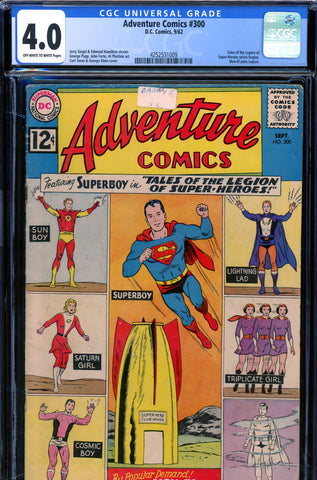 Adventure Comics #300 CGC graded 4.0 Legion series begins - SOLD!