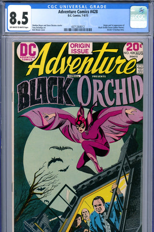 Adventure Comics #428 CGC graded 8.5 origin/1st appearance of Black Orchid