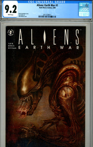 Aliens: Earth War #1 CGC graded 9.2 - painted cover