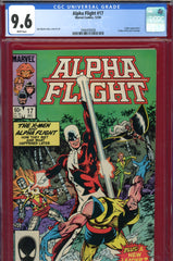 Alpha Flight #17 CGC graded 9.6  cover homage of  X-Men #109