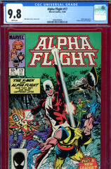 Alpha Flight #17 CGC graded 9.8  cover homage of  X-Men #109 - HIGHEST GRADED