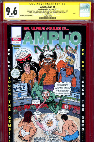 Amphoman #1 CGC graded 9.6  SIGNATURE SERIES  remarked