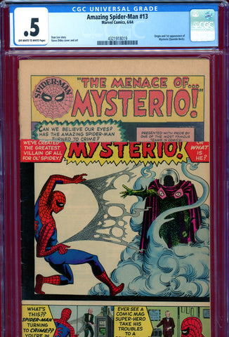 Amazing Spider-Man #013 CGC graded 0.5 first appearance of Mysterio