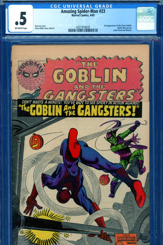 Amazing Spider-Man #023 CGC graded 0.5 third appearance of Green Goblin - SOLD!