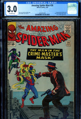 Amazing Spider-Man #026 CGC graded 3.0 first app. Patch and Crime Master - SOLD!