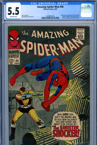 Amazing Spider-Man #046 CGC graded 5.5 first appearance of the Shocker - SOLD!