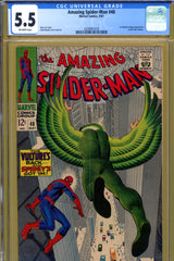 Amazing Spider-Man #048 CGC graded 5.5 first Blackie Drago as Vulture - SOLD!