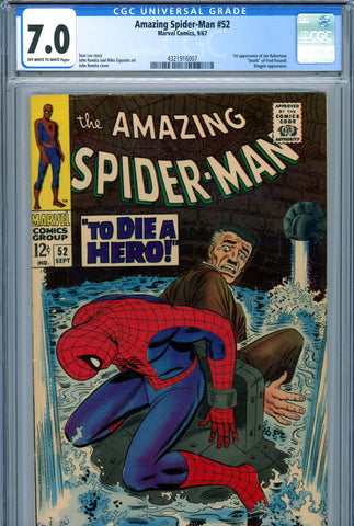 Amazing Spider-Man #052 CGC graded 7.0 first appearance of Joe Robertson - SOLD!