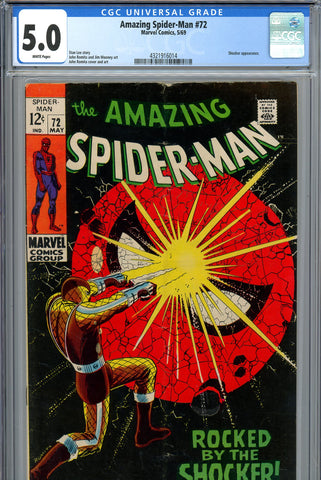 Amazing Spider-Man #72 CGC graded 5.0 Romita cover & art 2nd appearance of the Shocker - SOLD!