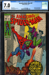 Amazing Spider-Man #097 CGC graded 7.0 drug story not approved by CCA