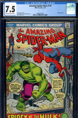 Amazing Spider-Man #119 CGC graded 7.5 Hulk cover and story