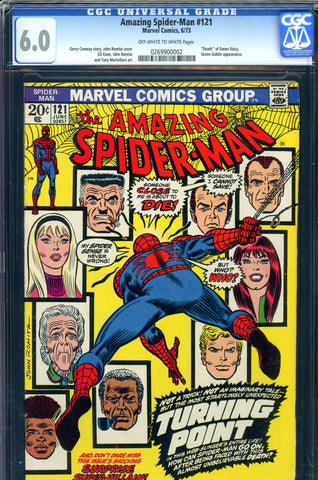 Amazing Spider-Man #121 CGC graded 6.0  death of Gwen Stacy - SOLD!