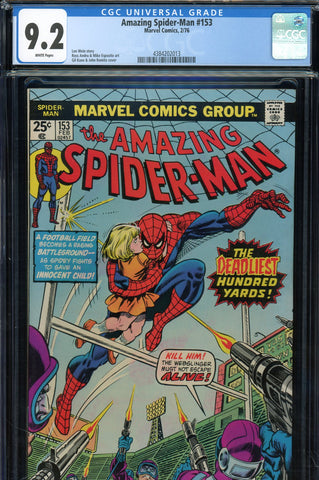Amazing Spider-Man #153 CGC graded 9.2 Gil Kane and John Romita cover - SOLD!