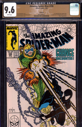 Amazing Spider-Man #298 CGC graded 9.6 1st McFarlane Spider-Man PEDIGREE - SOLD!