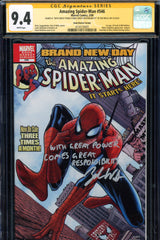 Amazing Spider-Man #546 CGC graded 9.4  SIGNATURE SERIES  BOOK MARKET VARIANT - SOLD!