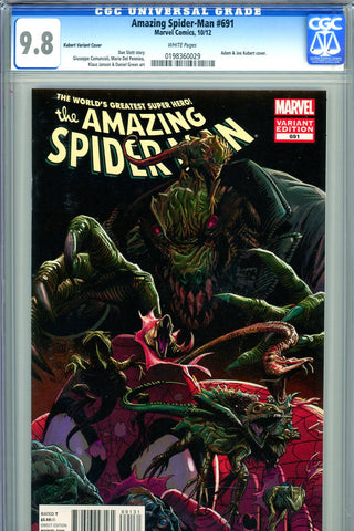 Amazing Spider-Man #691 CGC graded 9.8 Kubert Variant Cover HIGHEST GRADED - SOLD!