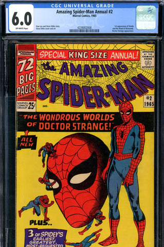 Amazing Spider-Man Annual #02 CGC graded 6.0  - first appearance of  Xandu