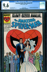Amazing Spider-Man Annual #21 CGC graded 9.6 - Parker weds Watson - SOLD!