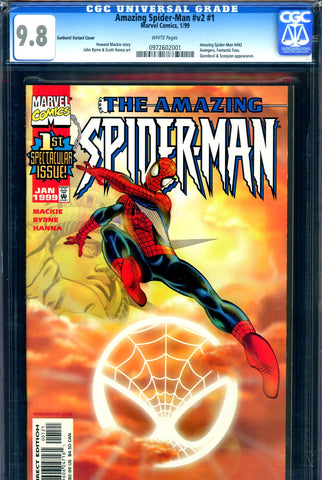 Amazing Spider-Man #442 (v2 #1) CGC graded 9.8 - HG Sunburst Variant cover - SOLD!
