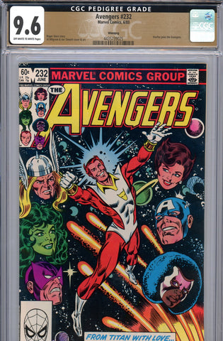 Avengers #232 CGC graded 9.6 - Starfox joins the Avengers PEDIGREE - SOLD!