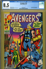 Avengers #92 CGC graded 8.5 - Neal Adams cover - Avengers disband