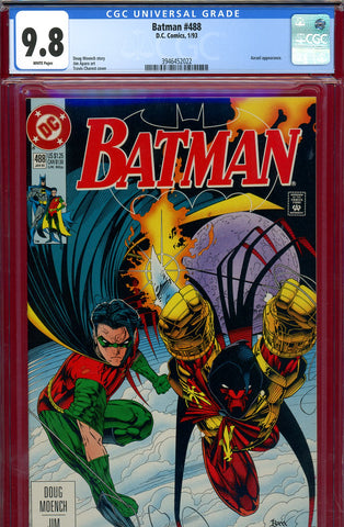 Batman #488 CGC graded 9.8 - Azrael appearance - Jim Aparo art