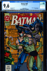 Batman #489 CGC graded 9.6 - Killer Croc and Bane appearance