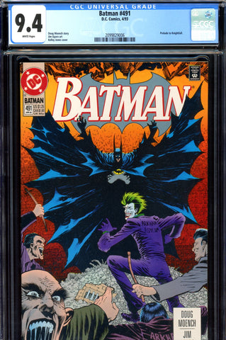 Batman #491 CGC graded 9.4 - Prelude to Knightfall