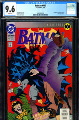 Batman #492 CGC graded 9.6 - Kelly Jones cover