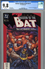Batman: Shadow of the Bat #1 CGC graded 9.8 - first Jerimiah Arkham