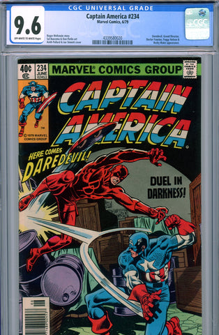 Captain America #234 CGC graded 9.6 Daredevil cover/story