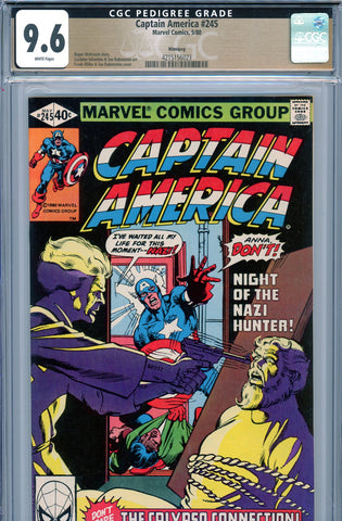 Captain America #245 CGC graded 9.6 Frank Miller cover PEDIGREE - SOLD!