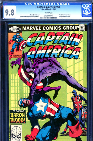 Captain America #254 CGC graded 9.8  HIGHEST GRADED