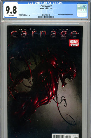 Carnage #2 (2011) CGC graded 9.8 - Iron Man appearance HIGHEST GRADED