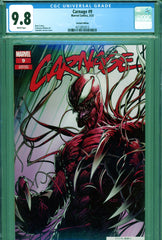 Carnage (2022) #9 CGC graded 9.8  HIGHEST GRADED  VARIANT 1:25 ratio