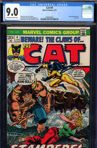 Cat #4 CGC 9.0 - Man-Bull appearance Romita cover - last issue