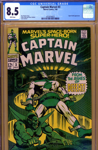 Captain Marvel #03 CGC graded 8.5 Super-Skrull appearance  - SOLD!