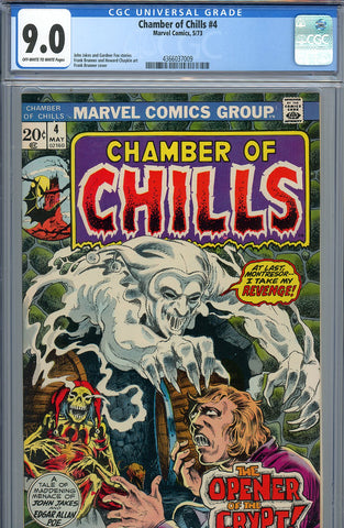 Chamber of Chills #4 CGC 9.0 - Frank Brunner cover and art