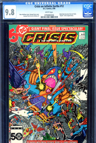 Crisis On Infinite Earths #12 CGC graded 9.8 - HIGHEST GRADED West becomes Flash