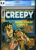 Creepy #21 CGC graded 9.4 - H.P. Lovecraft adaptation  Monteiro cover