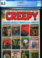 Creepy #48 CGC graded 8.5 - text story frontispiece 1972 yearbook
