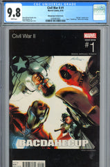 Civil War II #1 CGC graded 9.8  ALBUQUERQUE VARIANT COVER  Iron Man team
