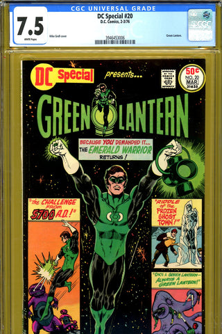 DC Special #20 CGC graded 7.5 - white pages - Mike Grell cover