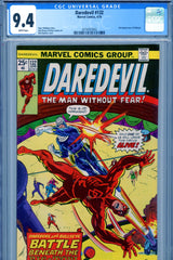Daredevil #132 CGC graded 9.4 - second appearance of Bullseye