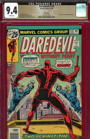 Daredevil #134 CGC graded 9.4 PEDIGREE - Torpedo cover/story - SOLD!