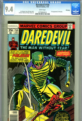 Daredevil #150 CGC 9.4 - GIL Kane cover - first appearance of Paladin - PEDIGREE