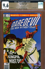 Daredevil #170 CGC graded 9.6 - first Kingpin in title  {PEDIGREE} Newsstand Edition - SOLD!